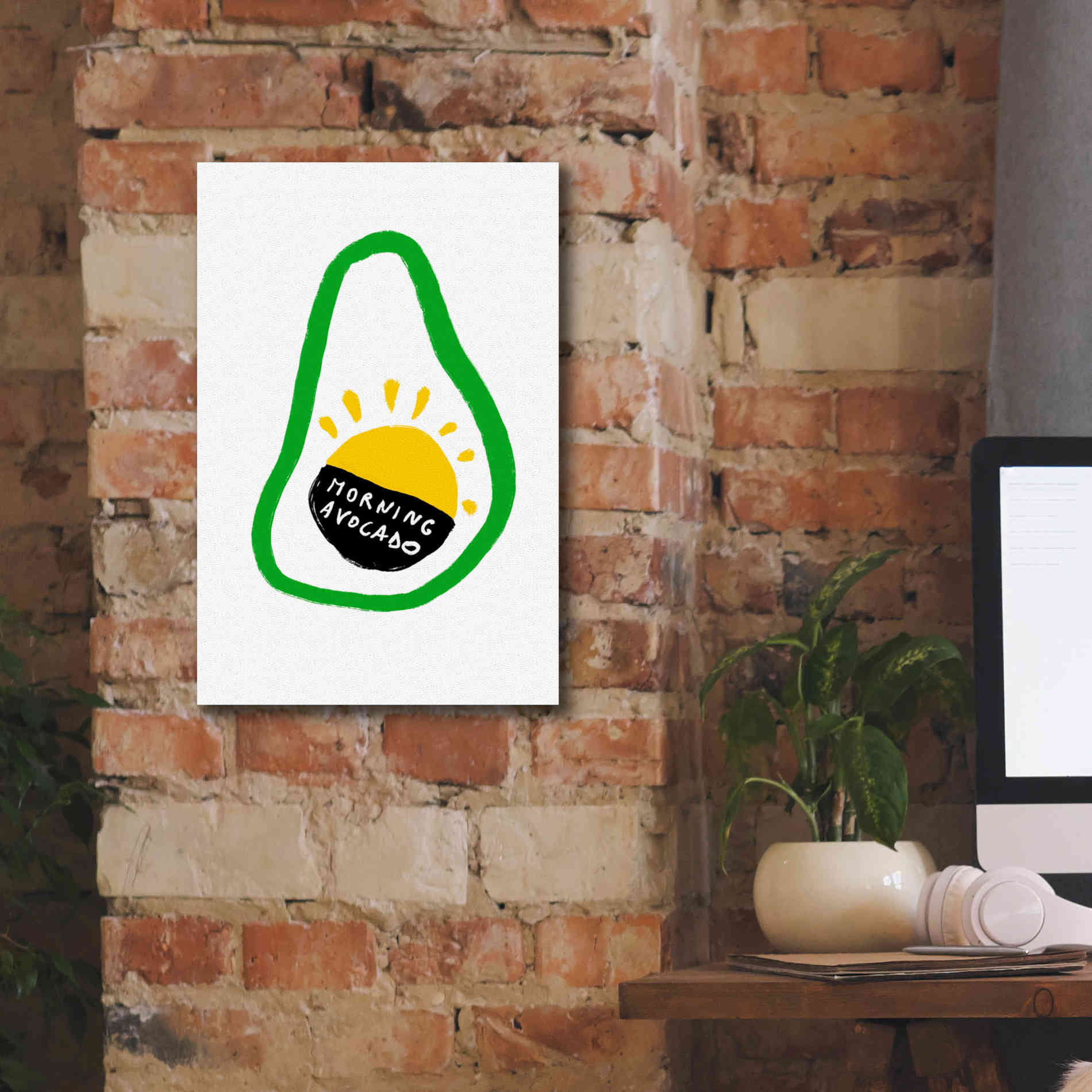 'Morning Avocado' by Cesare Bellassai, Canvas Wall Art,12 x 18