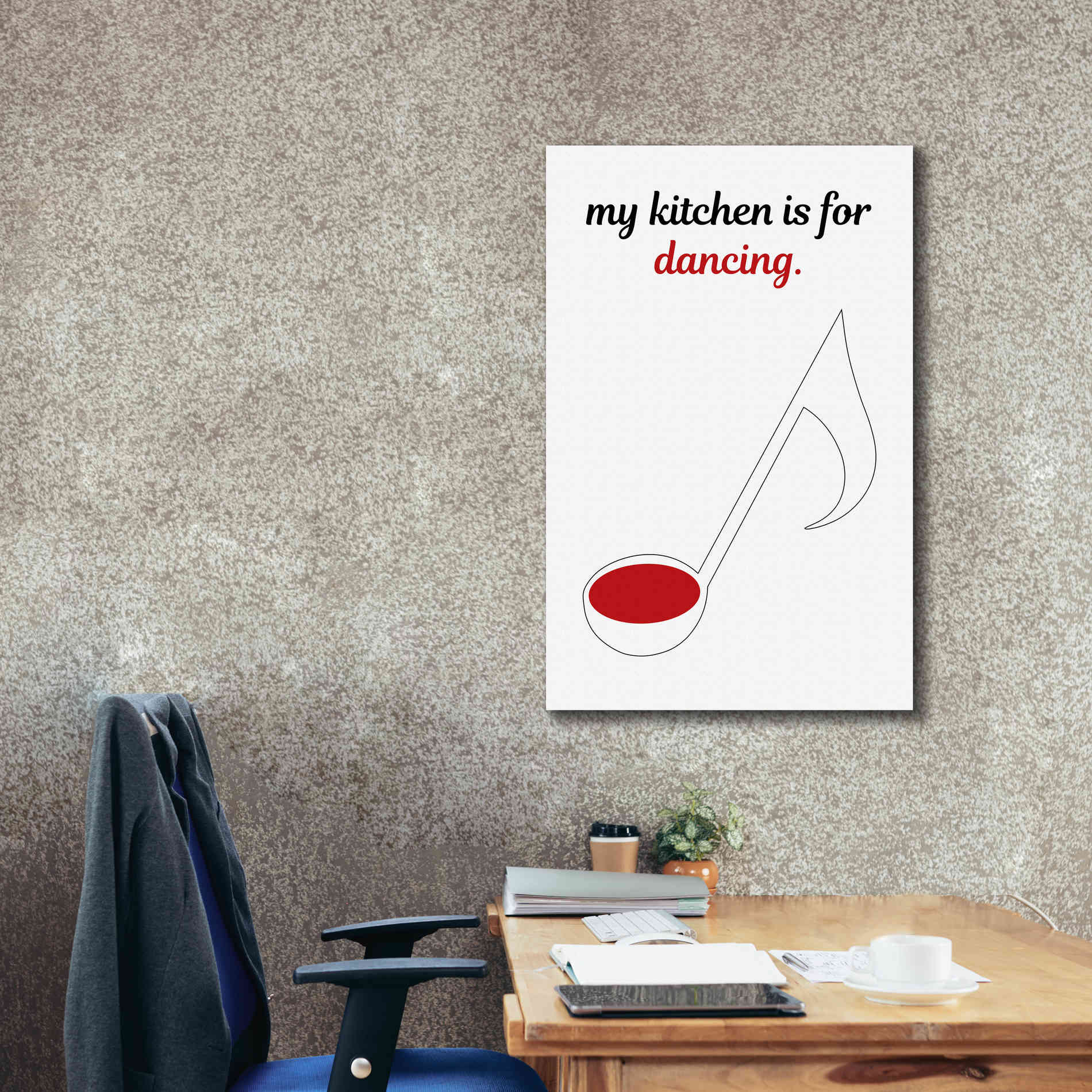 'My Kitchen is for Dancing' by Cesare Bellassai, Canvas Wall Art,26 x 40