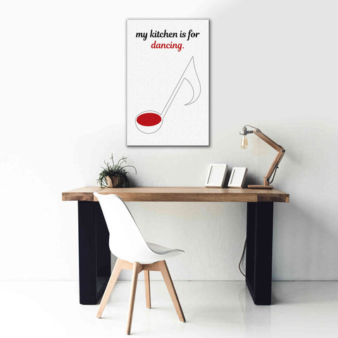Image of 'My Kitchen is for Dancing' by Cesare Bellassai, Canvas Wall Art,26 x 40