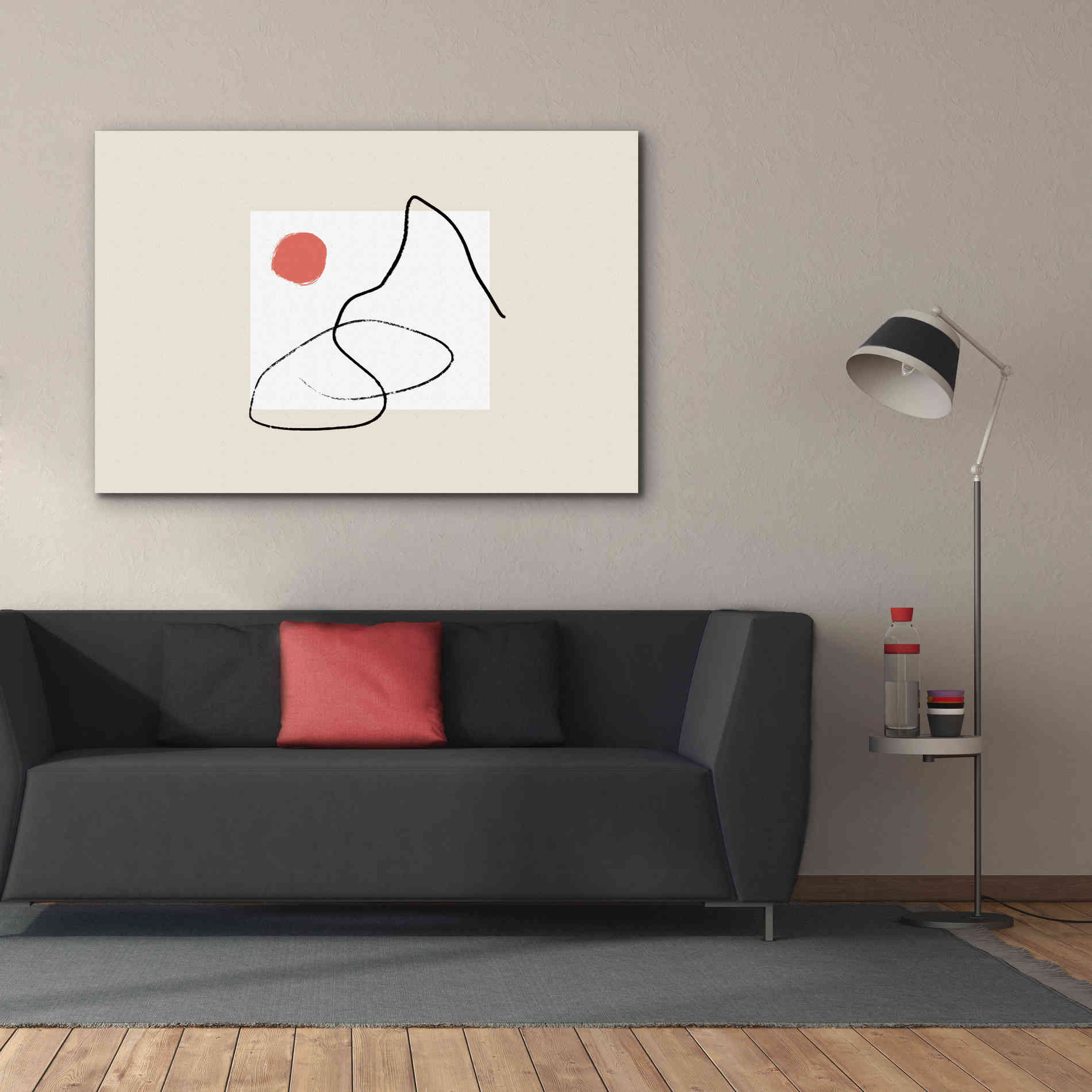 'Nordic Landscape' by Cesare Bellassai, Canvas Wall Art,60 x 40