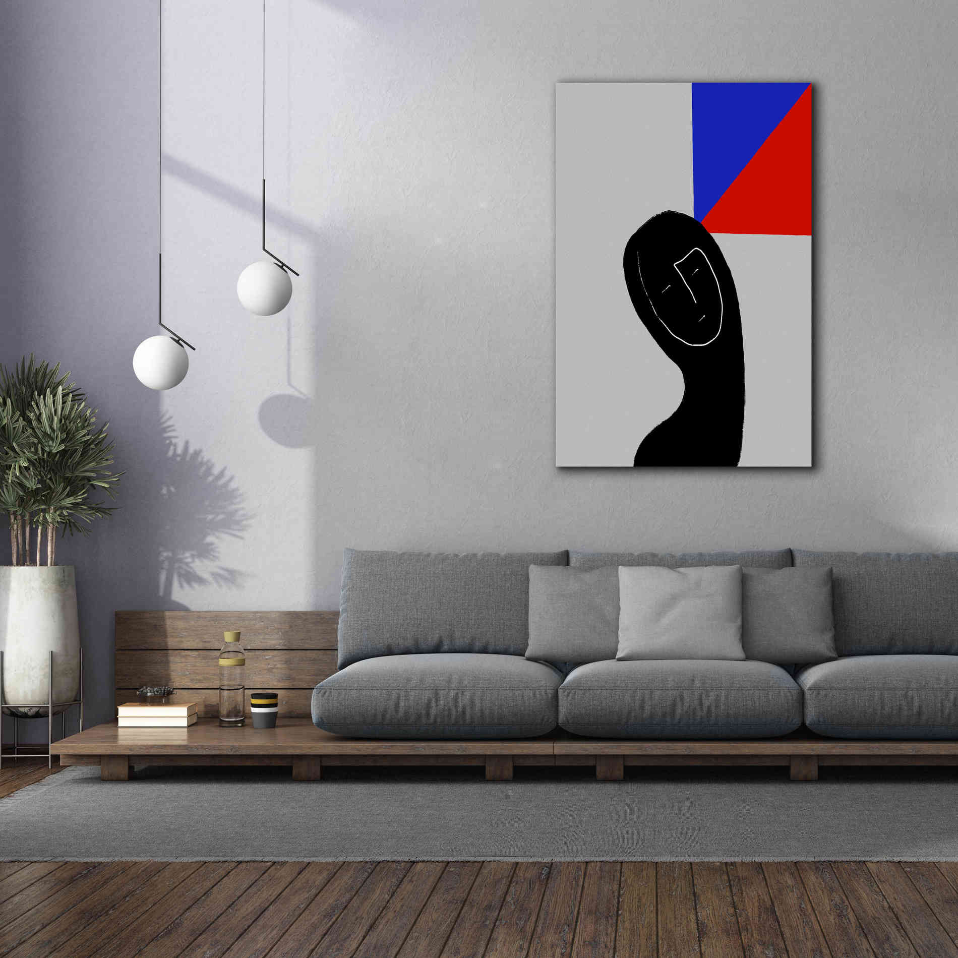 'Square Thought' by Cesare Bellassai, Canvas Wall Art,40 x 60