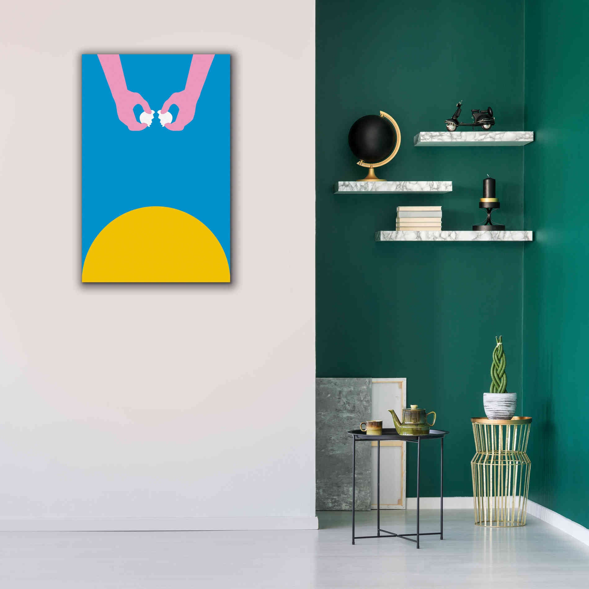 'Sunrise with Breakfast' by Cesare Bellassai, Canvas Wall Art,26 x 40