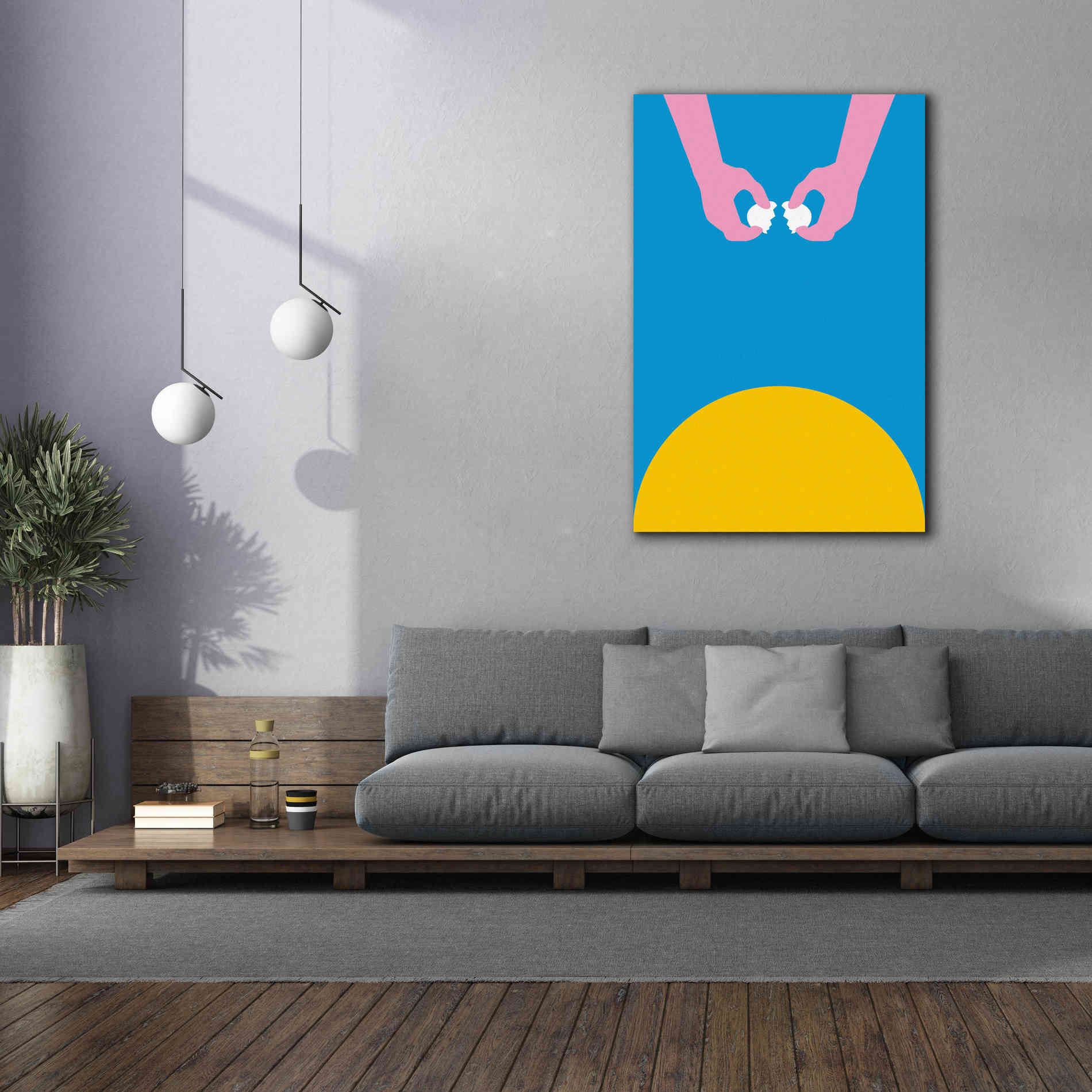'Sunrise with Breakfast' by Cesare Bellassai, Canvas Wall Art,40 x 60