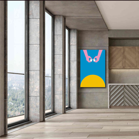 Image of 'Sunrise with Breakfast' by Cesare Bellassai, Canvas Wall Art,40 x 60