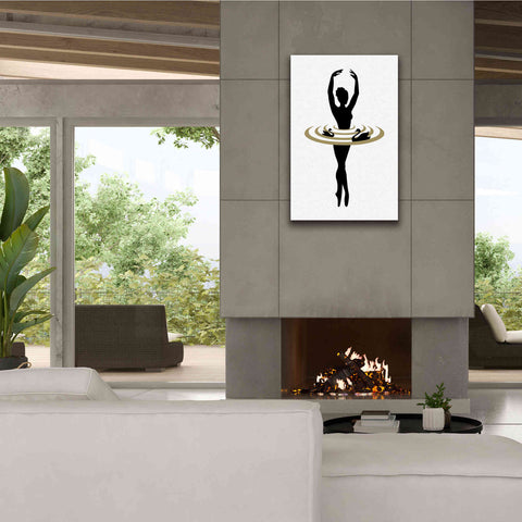 Image of 'The Black Swan' by Cesare Bellassai, Canvas Wall Art,26 x 40