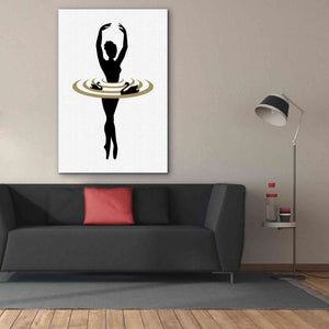 'The Black Swan' by Cesare Bellassai, Canvas Wall Art,40 x 60