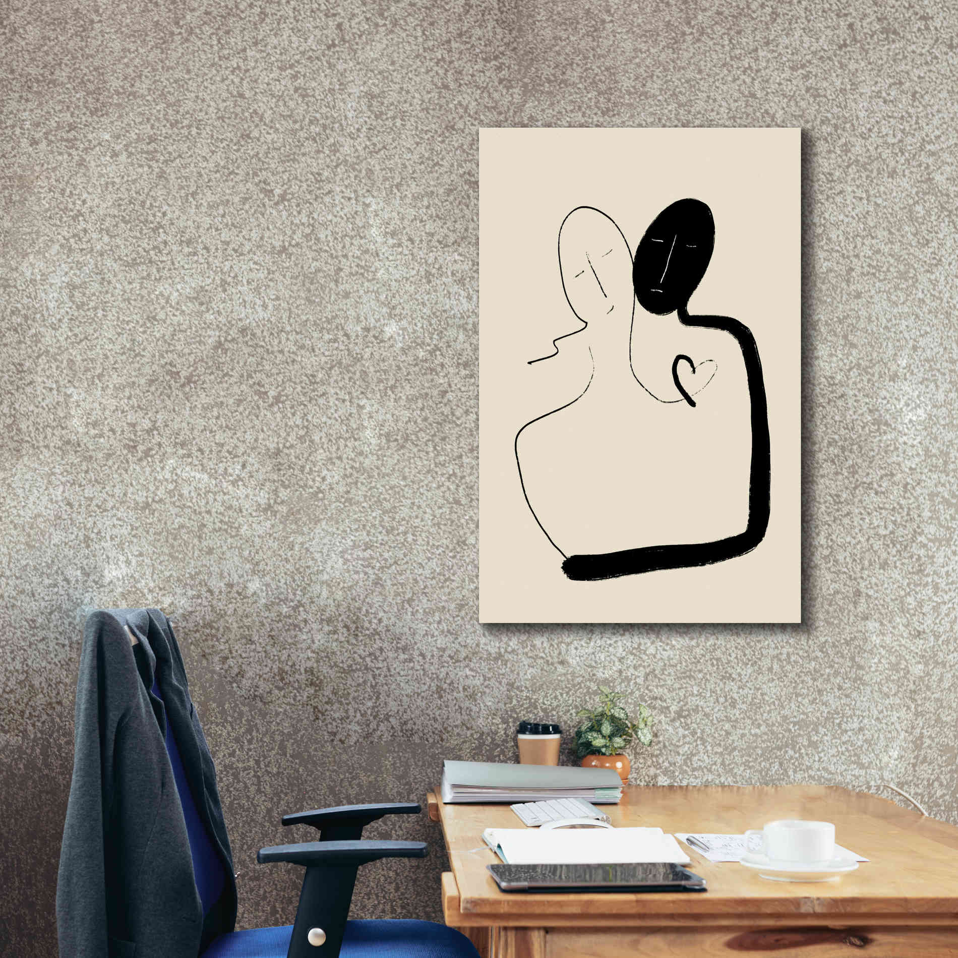 'Together' by Cesare Bellassai, Canvas Wall Art,26 x 40
