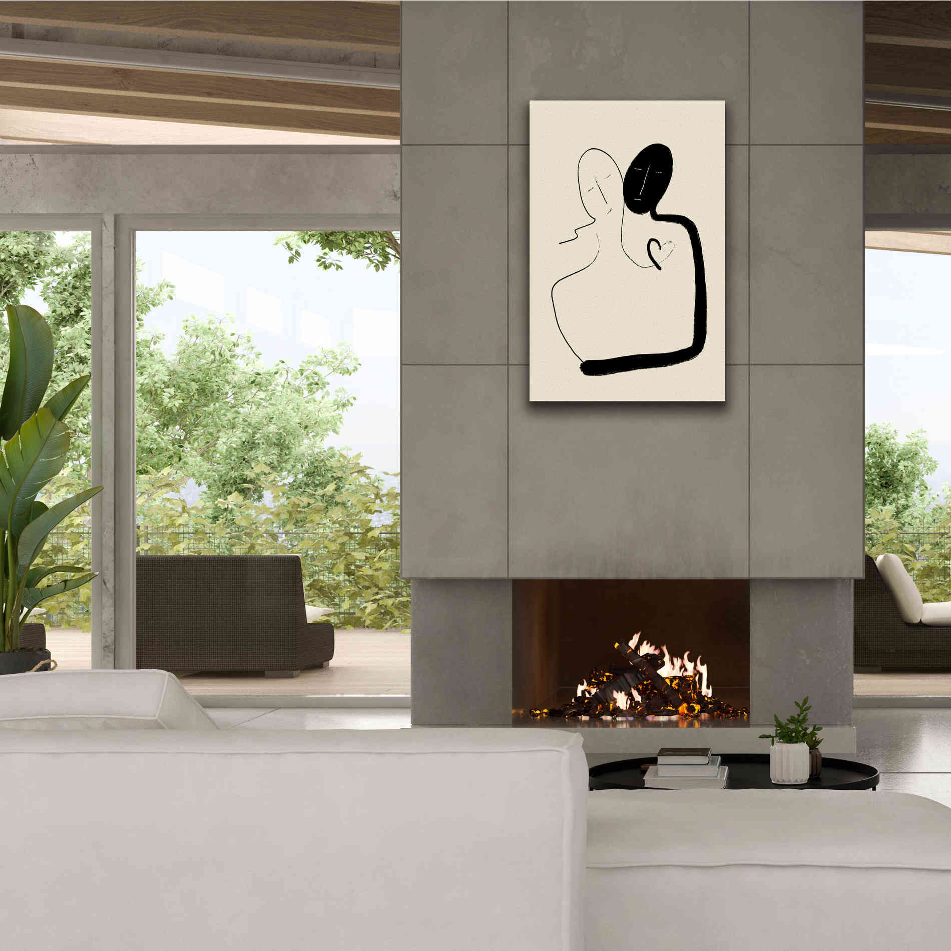 'Together' by Cesare Bellassai, Canvas Wall Art,26 x 40
