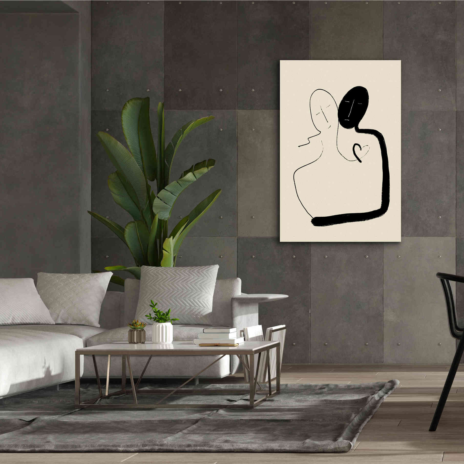 'Together' by Cesare Bellassai, Canvas Wall Art,40 x 60