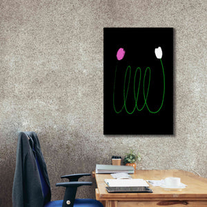 'Two Tulips' by Cesare Bellassai, Canvas Wall Art,26 x 40