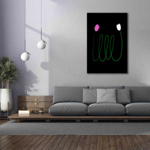 'Two Tulips' by Cesare Bellassai, Canvas Wall Art,40 x 60