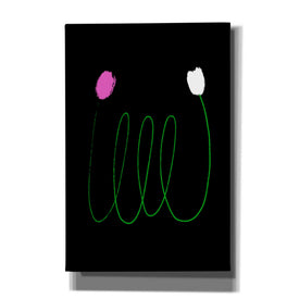 'Two Tulips' by Cesare Bellassai, Canvas Wall Art,12x18x1.1x0,18x26x1.1x0,26x40x1.74x0,40x60x1.74x0