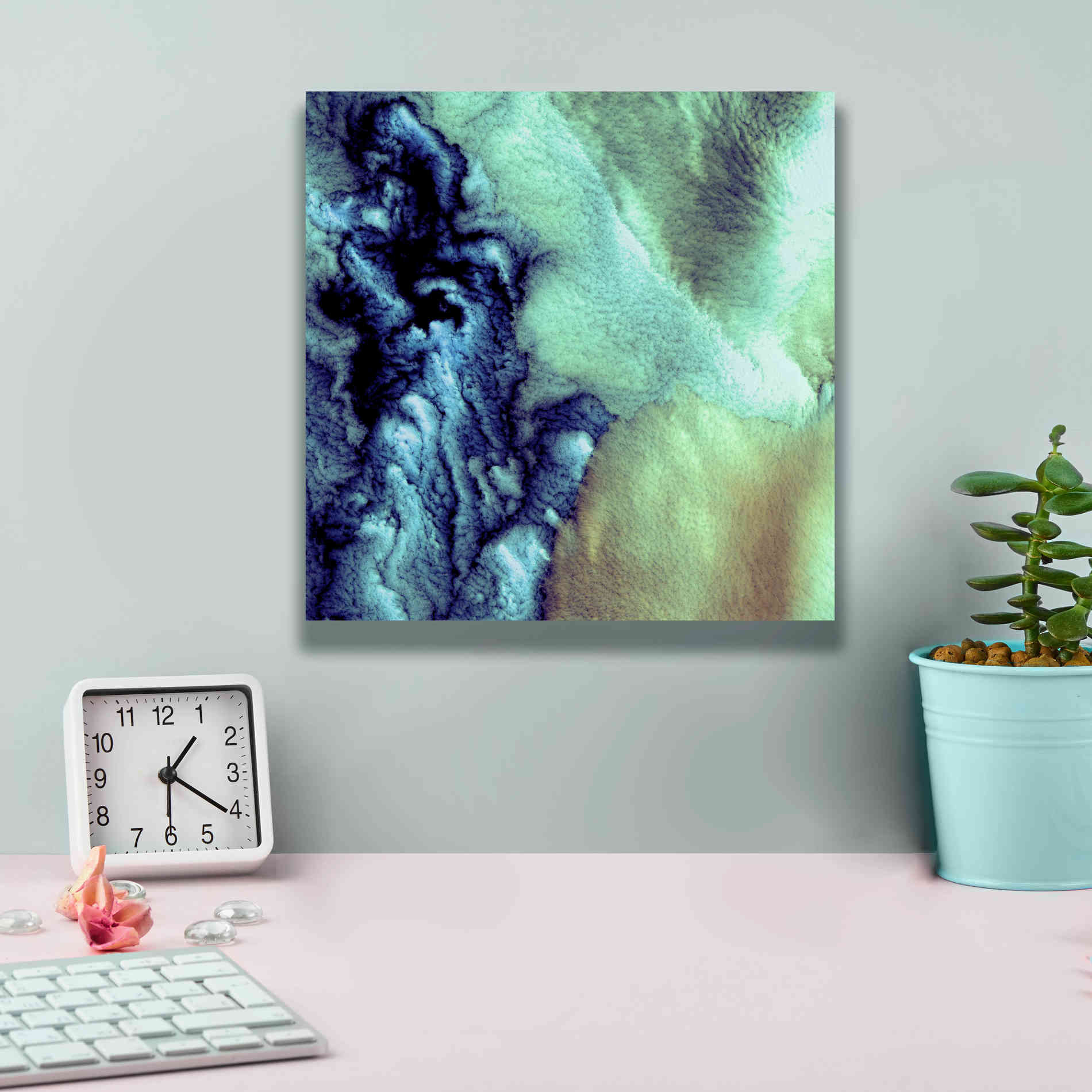 'Earth as Art: Aleutian Clouds' Canvas Wall Art,12 x 12