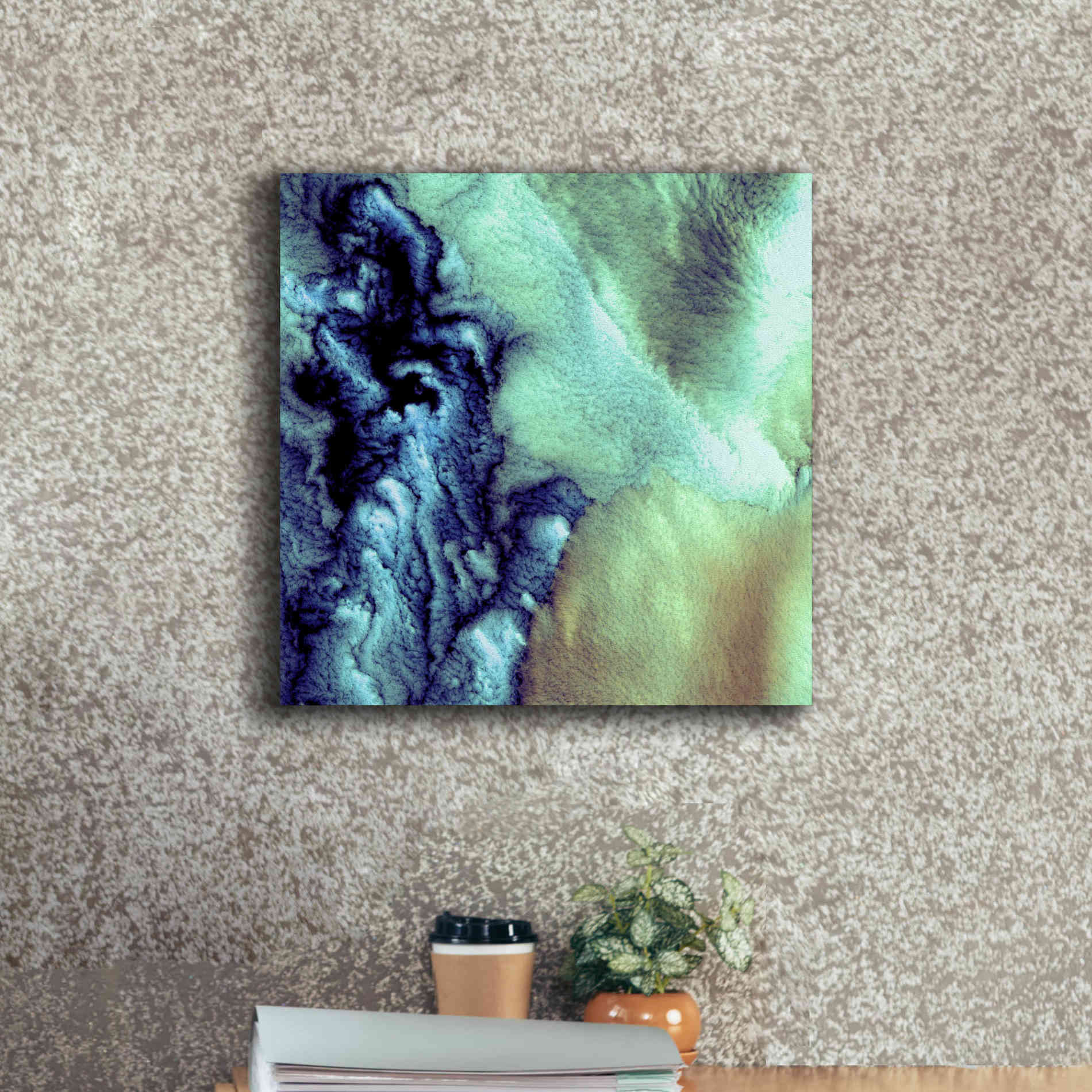 'Earth as Art: Aleutian Clouds' Canvas Wall Art,18 x 18