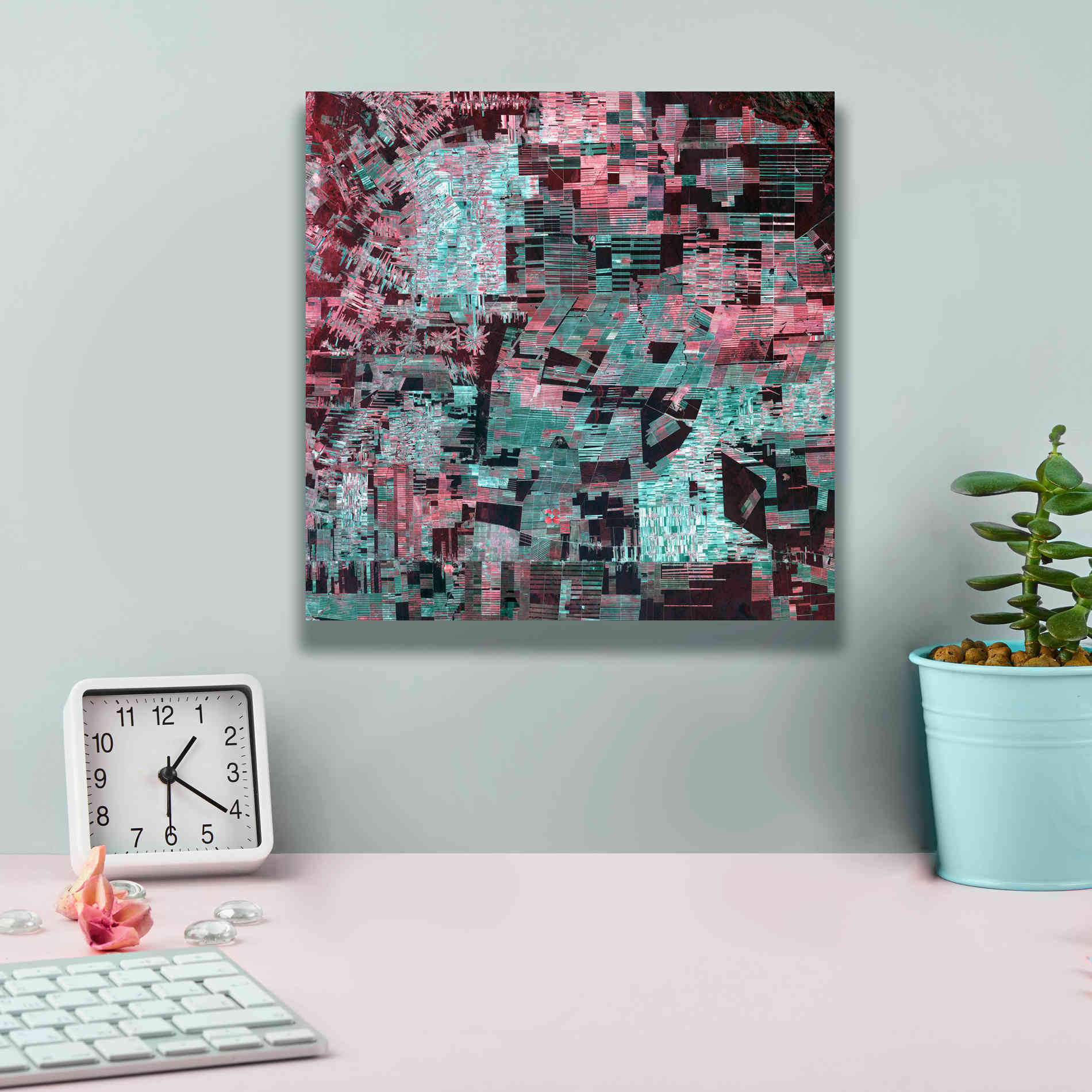 'Earth as Art: Bolivia Deforestation' Canvas Wall Art,12 x 12