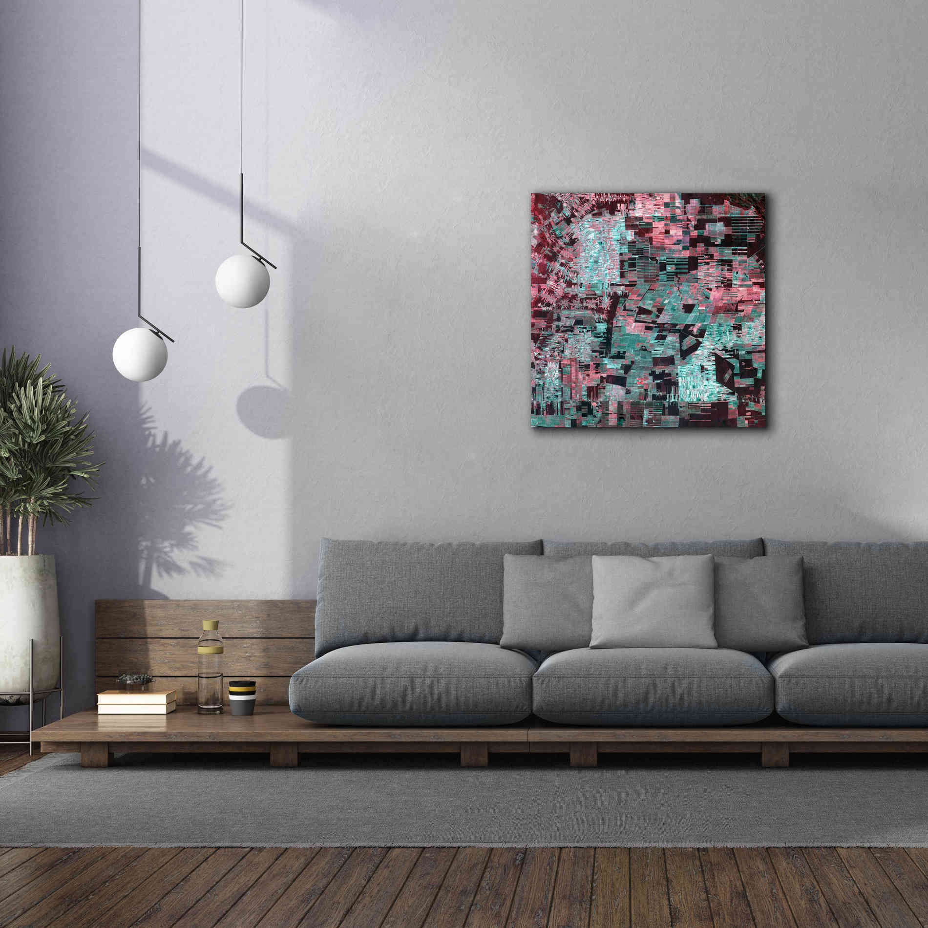 'Earth as Art: Bolivia Deforestation' Canvas Wall Art,37 x 37