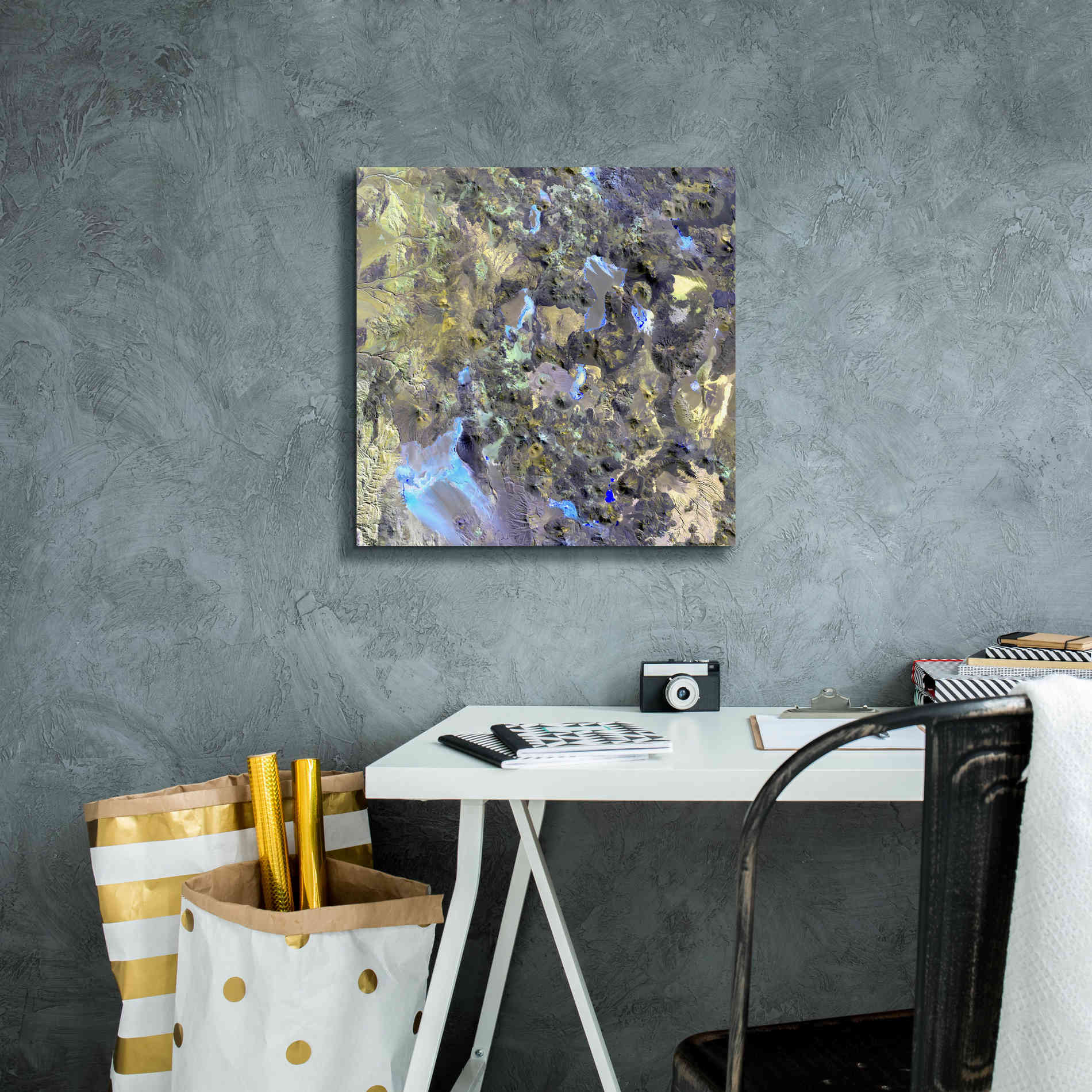 'Earth as Art: Chilean Volcanoes' Canvas Wall Art,18 x 18