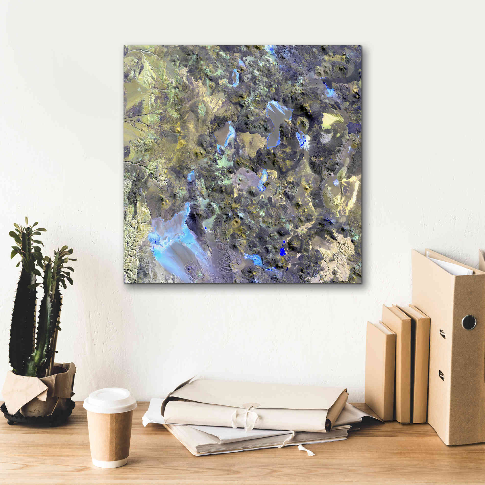 'Earth as Art: Chilean Volcanoes' Canvas Wall Art,18 x 18