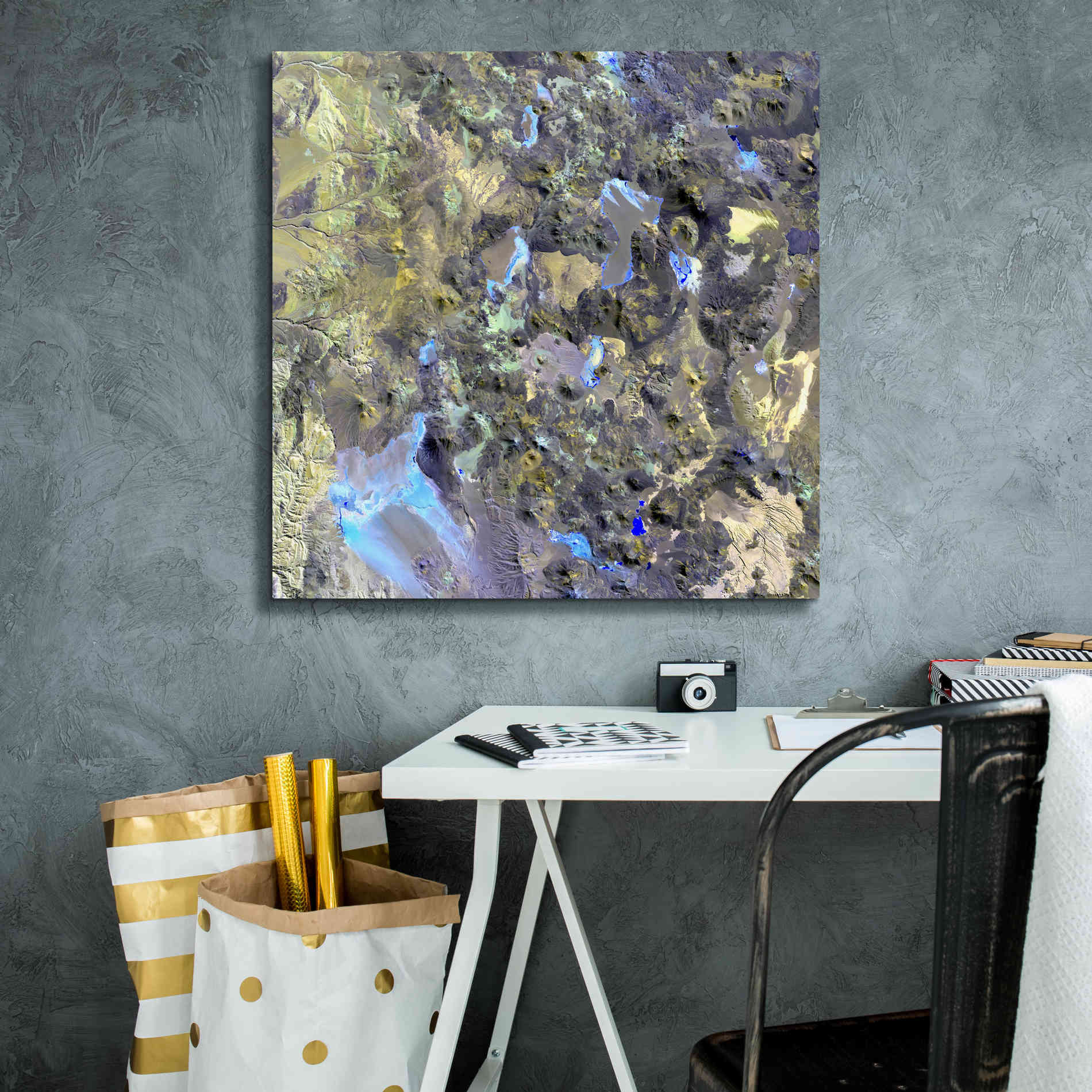 'Earth as Art: Chilean Volcanoes' Canvas Wall Art,26 x 26