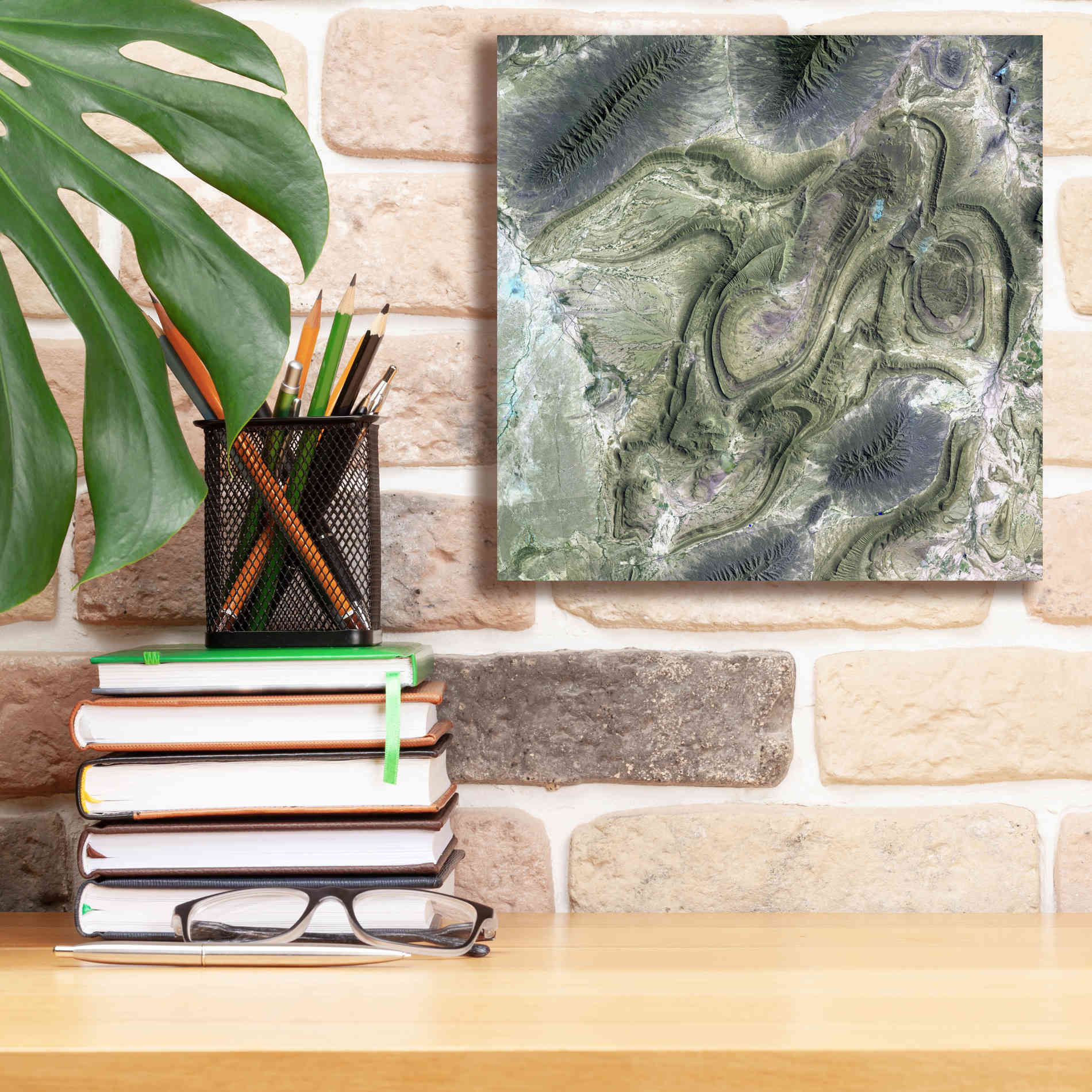 'Earth as Art: Coahuila ' Canvas Wall Art,12 x 12