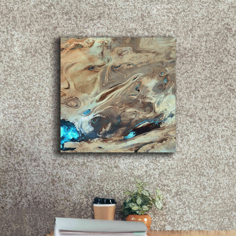 Image of 'Earth as Art: Dasht-e Kenir ' Canvas Wall Art,18 x 18