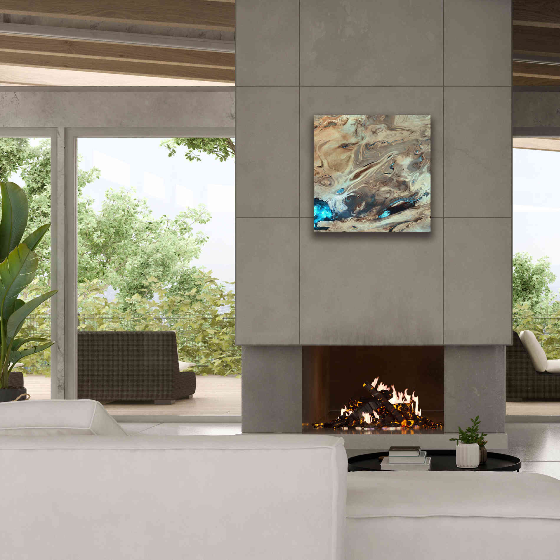 'Earth as Art: Dasht-e Kenir ' Canvas Wall Art,26 x 26