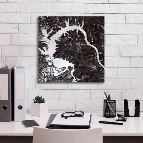 Image of 'Earth as Art: Dragon Lake' Canvas Wall Art,18 x 18
