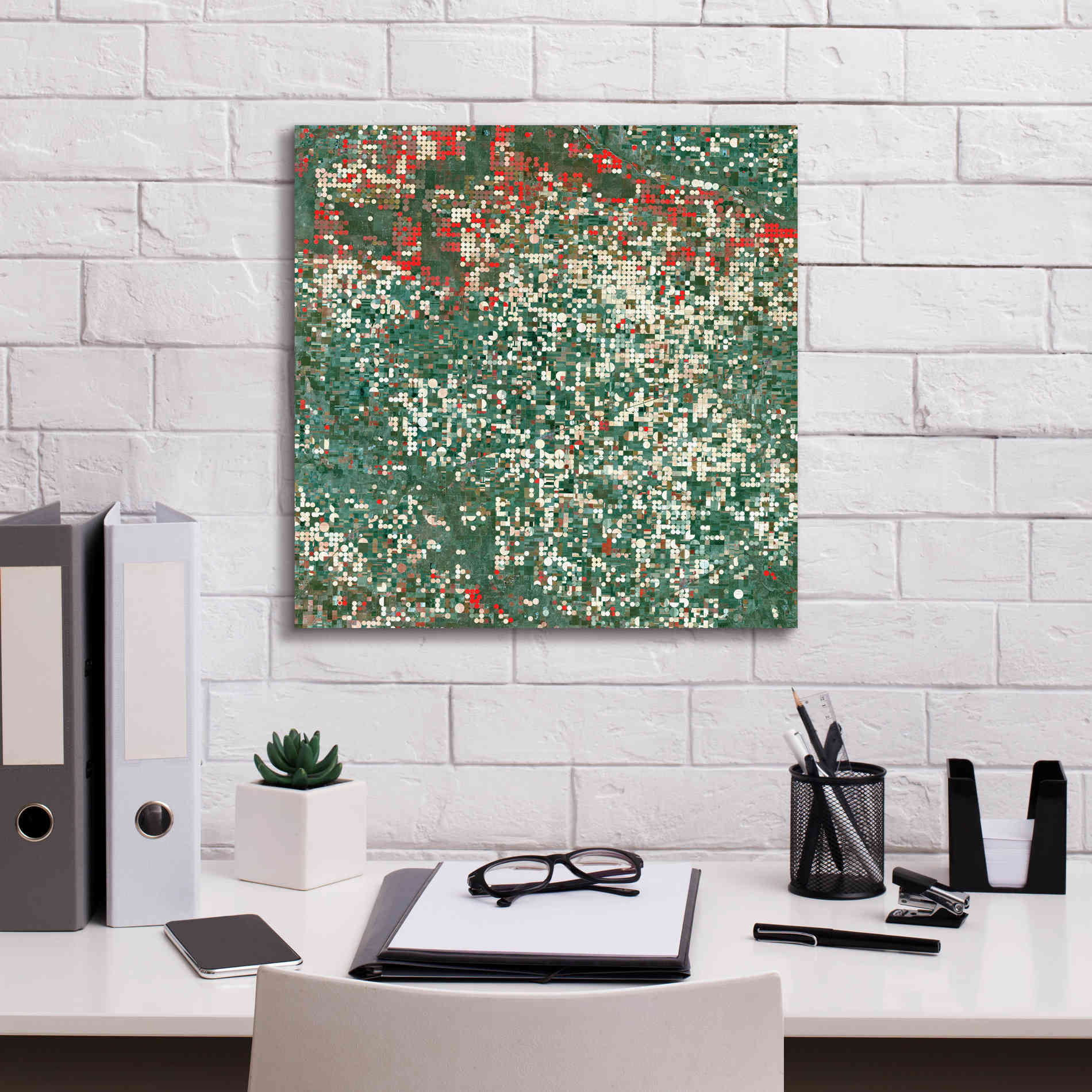 'Earth as Art: Garden City' Canvas Wall Art,18 x 18