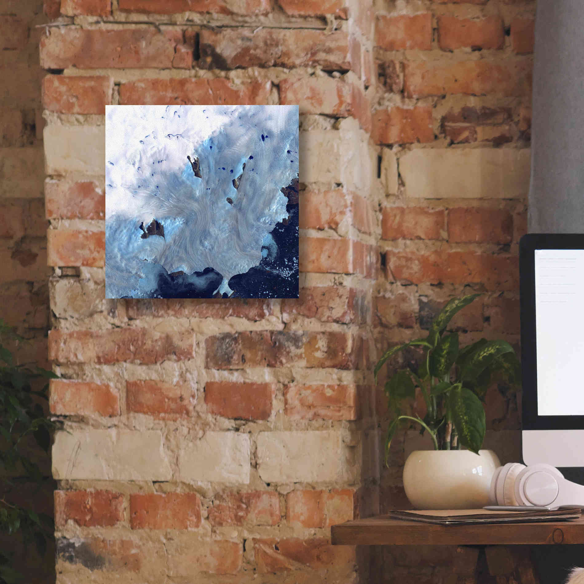 'Earth as Art: Greenland Coast' Canvas Wall Art,12 x 12
