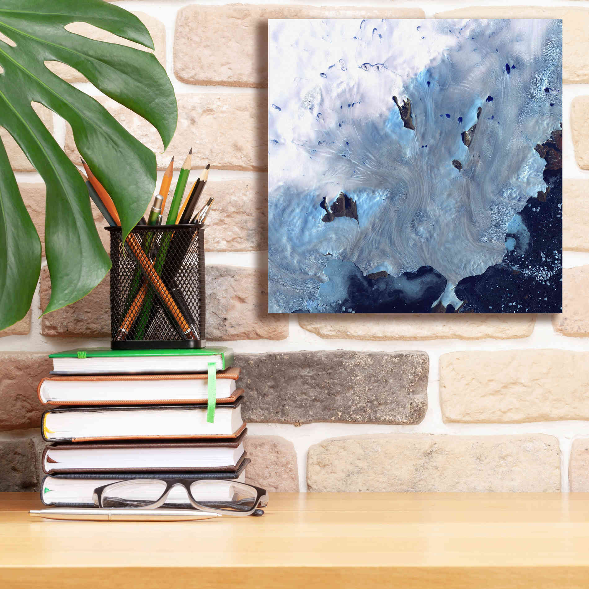 'Earth as Art: Greenland Coast' Canvas Wall Art,12 x 12