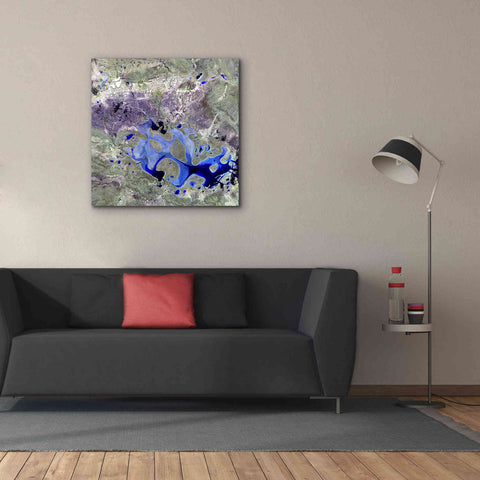 Image of 'Earth as Art: Lake Carnegie' Canvas Wall Art,37 x 37