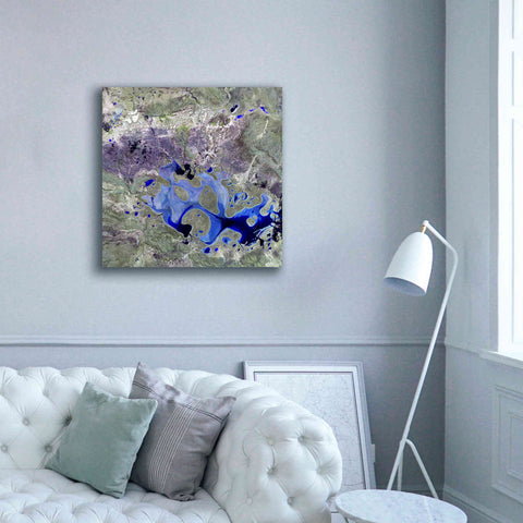 Image of 'Earth as Art: Lake Carnegie' Canvas Wall Art,37 x 37
