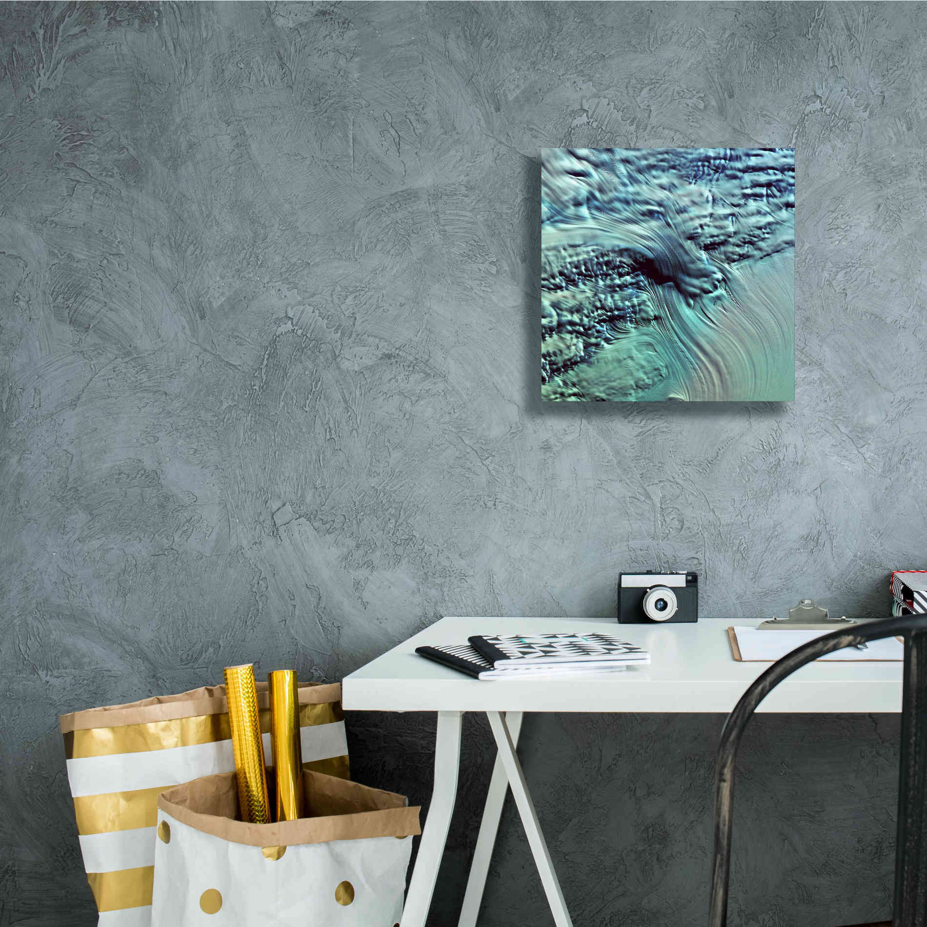 'Earth as Art: Lambert Glacier' Canvas Wall Art,12 x 12