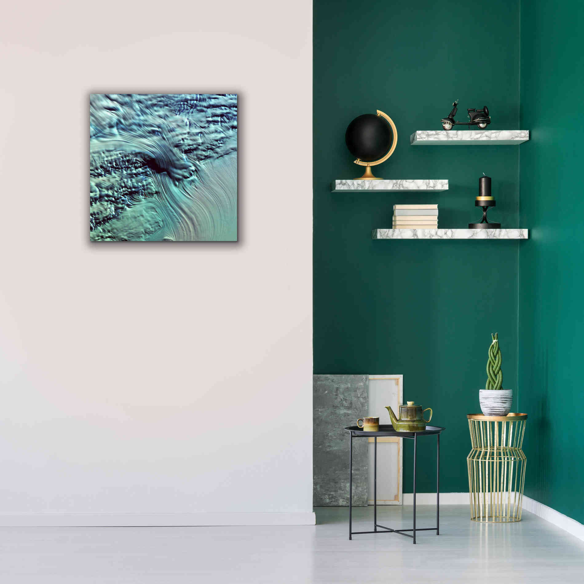 'Earth as Art: Lambert Glacier' Canvas Wall Art,26 x 26