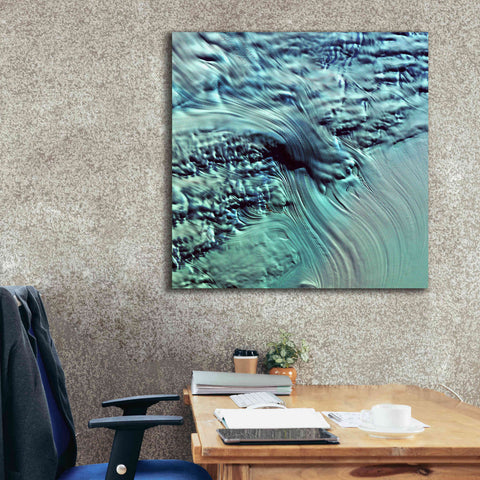 Image of 'Earth as Art: Lambert Glacier' Canvas Wall Art,37 x 37