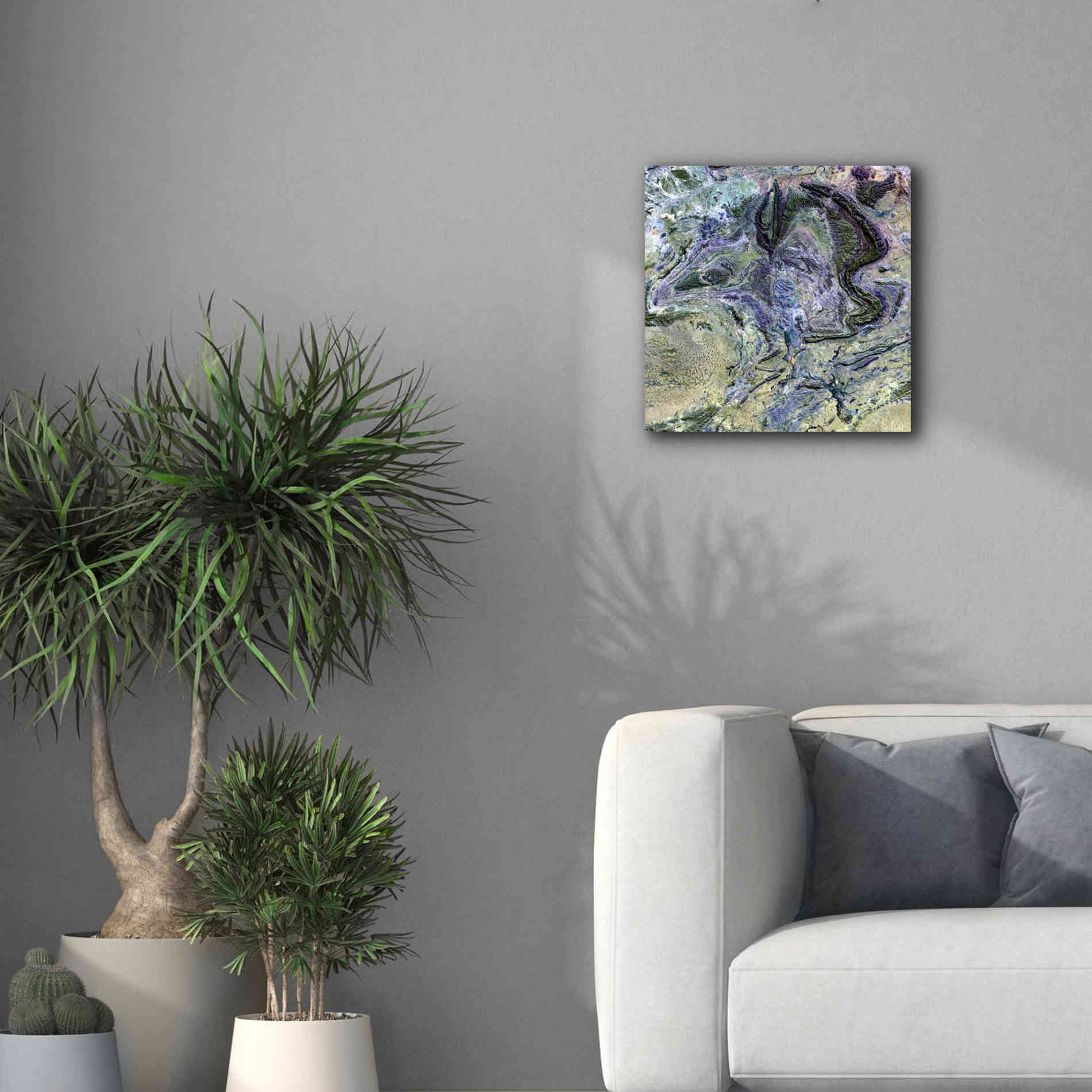'Earth as Art: MacDonnel Ranges' Canvas Wall Art,18 x 18