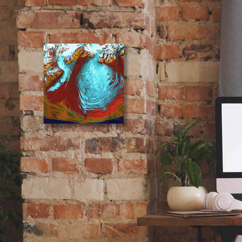 Image of 'Earth as Art: Malaspina Glacier' Canvas Wall Art,12 x 12