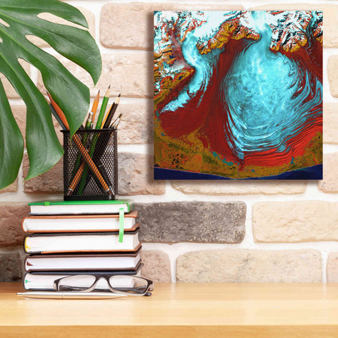 Image of 'Earth as Art: Malaspina Glacier' Canvas Wall Art,12 x 12