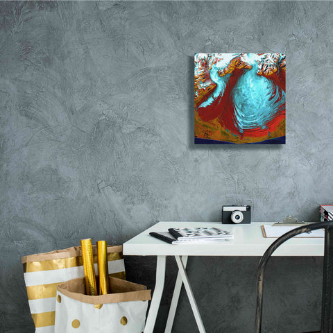 Image of 'Earth as Art: Malaspina Glacier' Canvas Wall Art,12 x 12