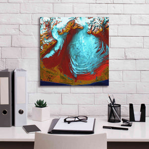 'Earth as Art: Malaspina Glacier' Canvas Wall Art,18 x 18
