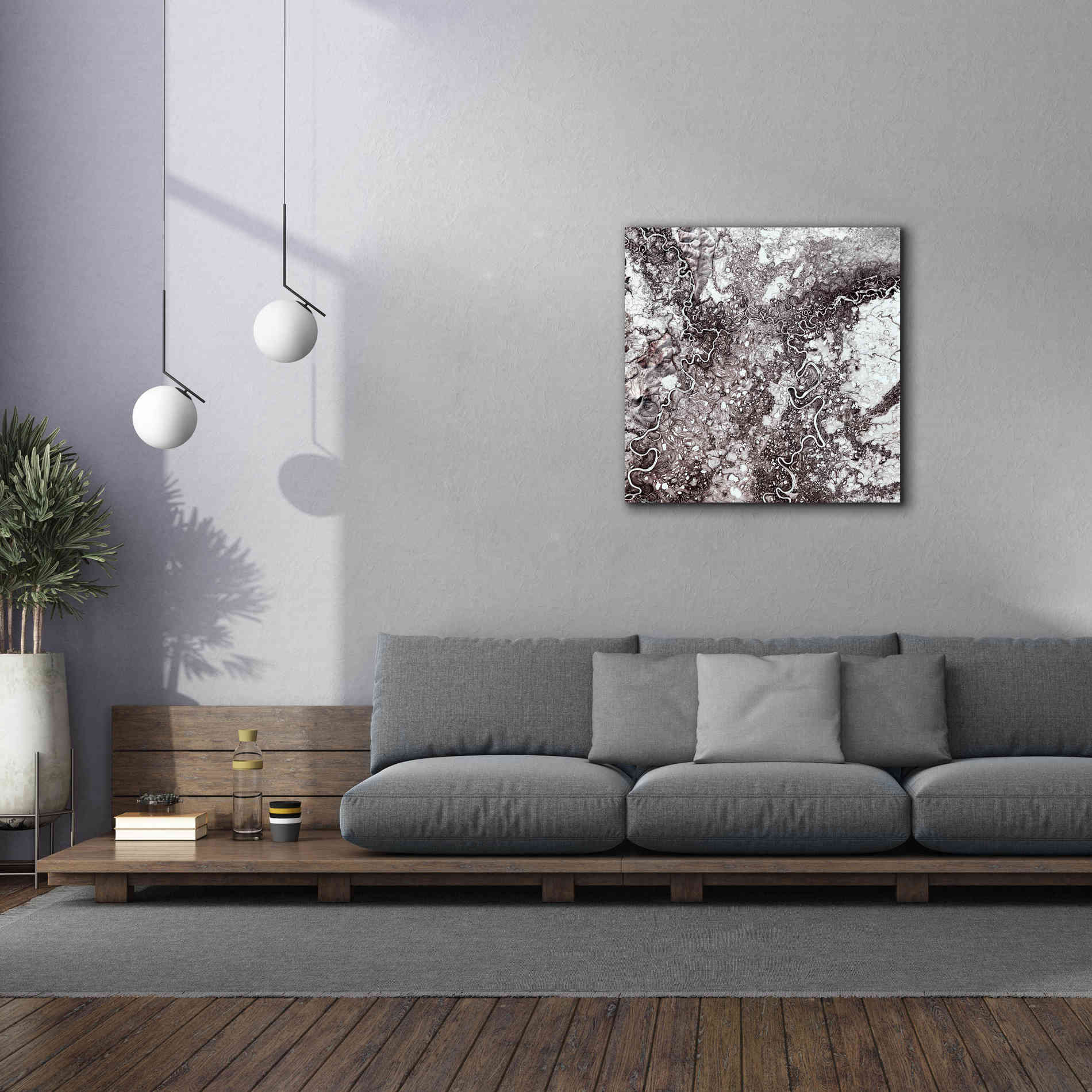 'Earth as Art: Mayn River' Canvas Wall Art,37 x 37