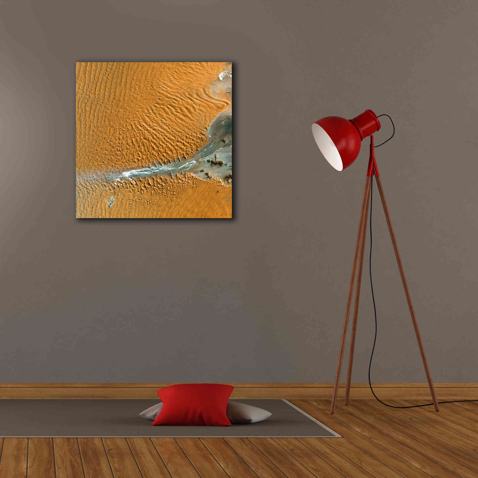 'Earth as Art: Namib Desert' Canvas Wall Art,26 x 26