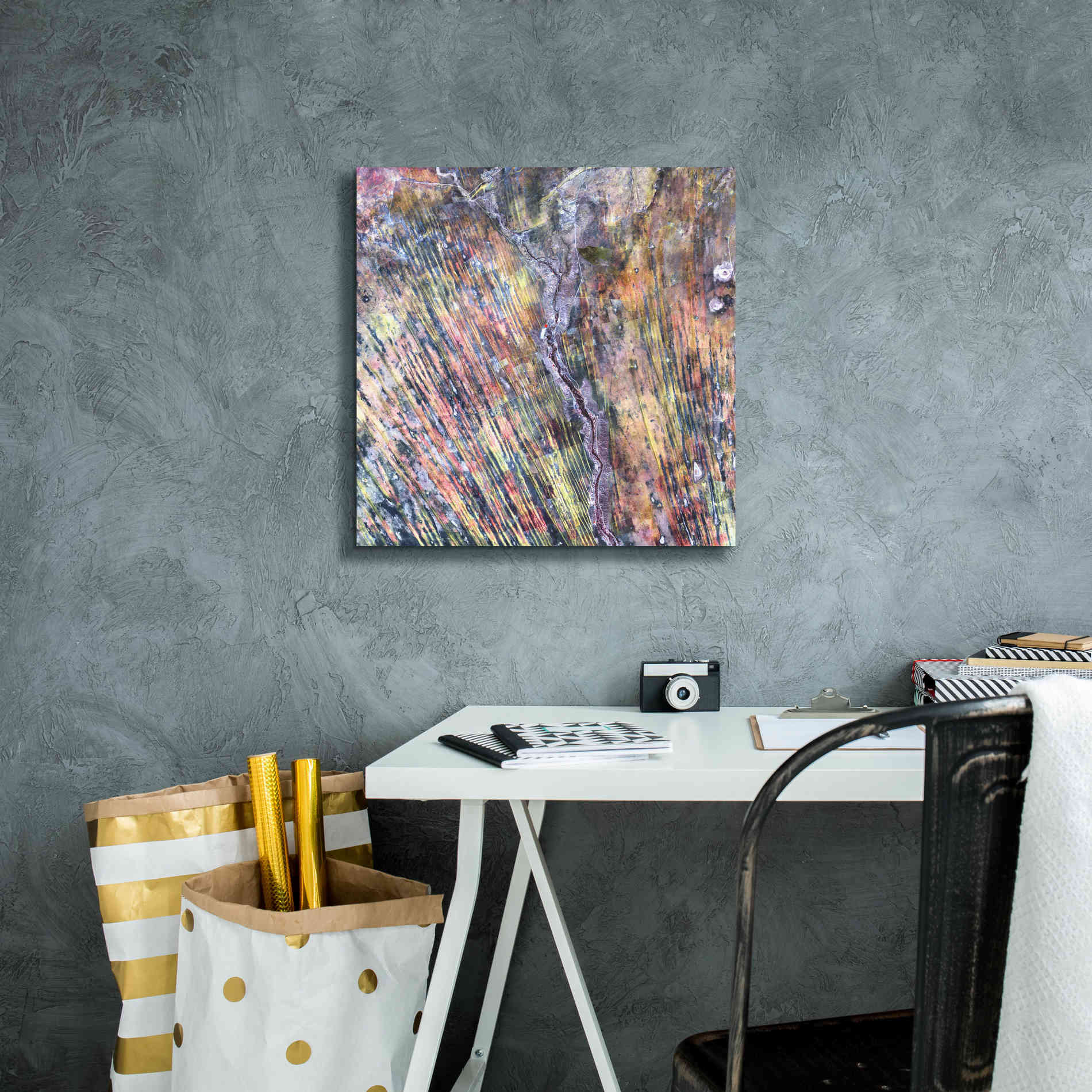 'Earth as Art: The Optimist' Canvas Wall Art,18 x 18