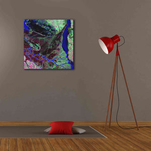'Earth as Art: Parana River Delta' Canvas Wall Art,26 x 26