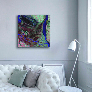 'Earth as Art: Parana River Delta' Canvas Wall Art,37 x 37