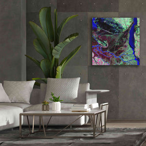 'Earth as Art: Parana River Delta' Canvas Wall Art,37 x 37