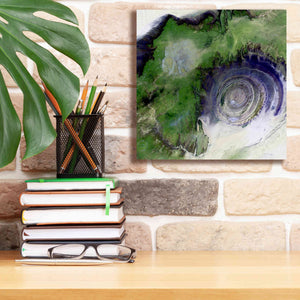 'Earth as Art: Richat Structure' Canvas Wall Art,12 x 12