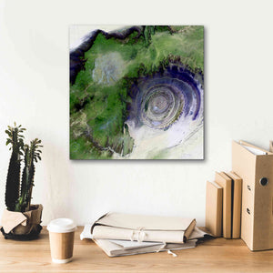 'Earth as Art: Richat Structure' Canvas Wall Art,18 x 18