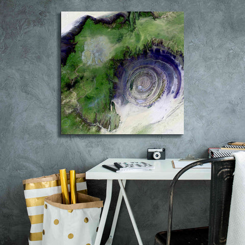 Image of 'Earth as Art: Richat Structure' Canvas Wall Art,26 x 26