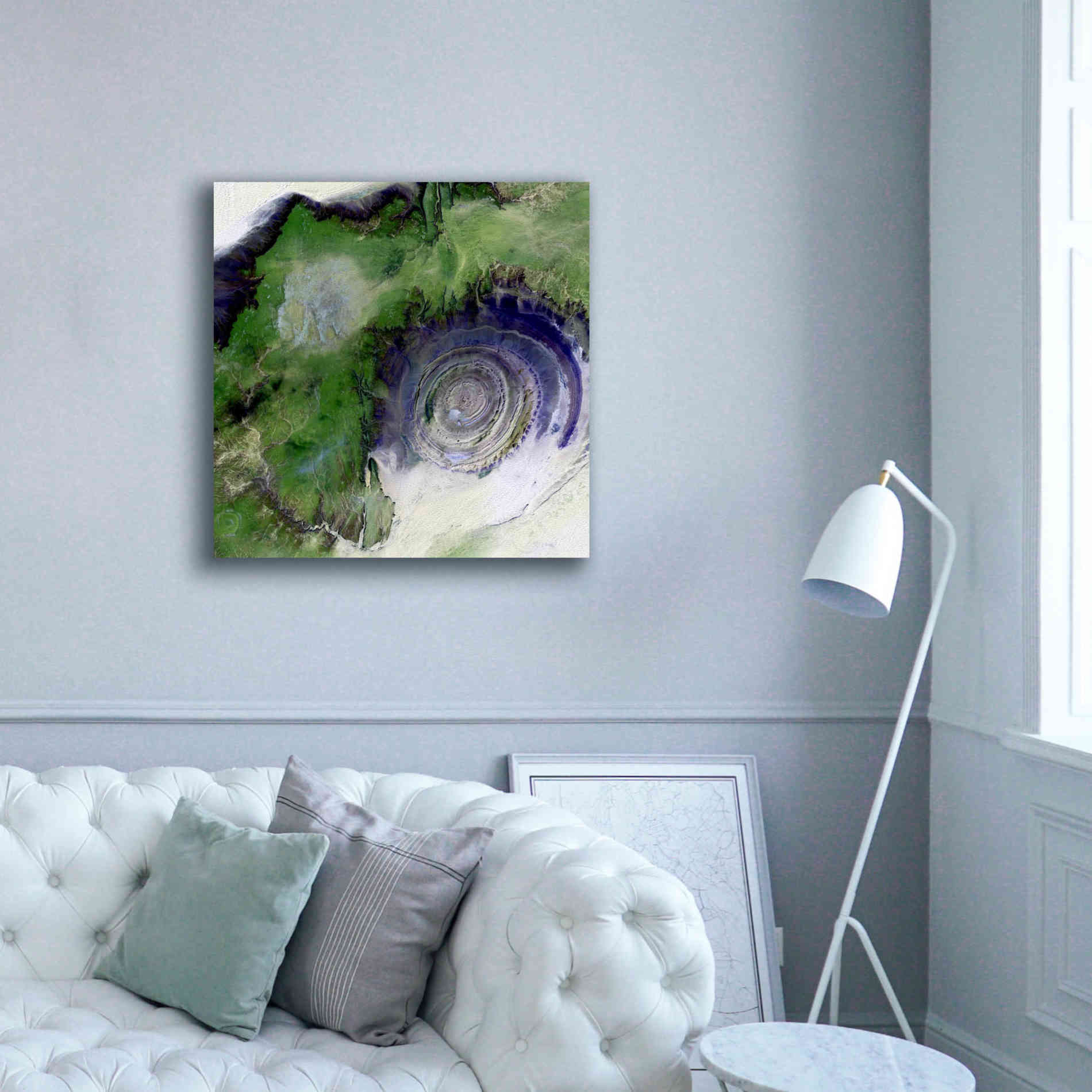 'Earth as Art: Richat Structure' Canvas Wall Art,37 x 37